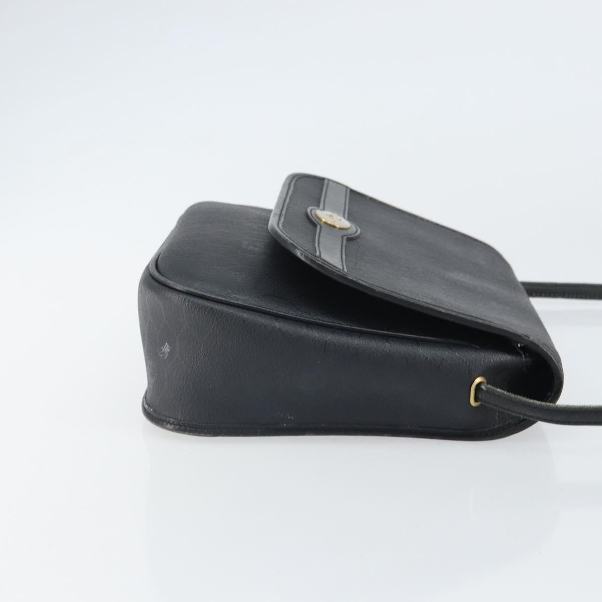 Christian Dior Vintage Honeycomb Shoulder Bag Canvas And Leather Black Canvas Shoulder Bag Bag ()