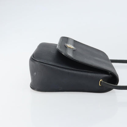 Christian Dior Vintage Honeycomb Shoulder Bag Canvas And Leather Black Canvas Shoulder Bag Bag ()