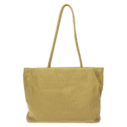 Christian Dior Vintage Trotter Open Tote Diorissimo Canvas Yellow Canvas Tote Bag Bag ()