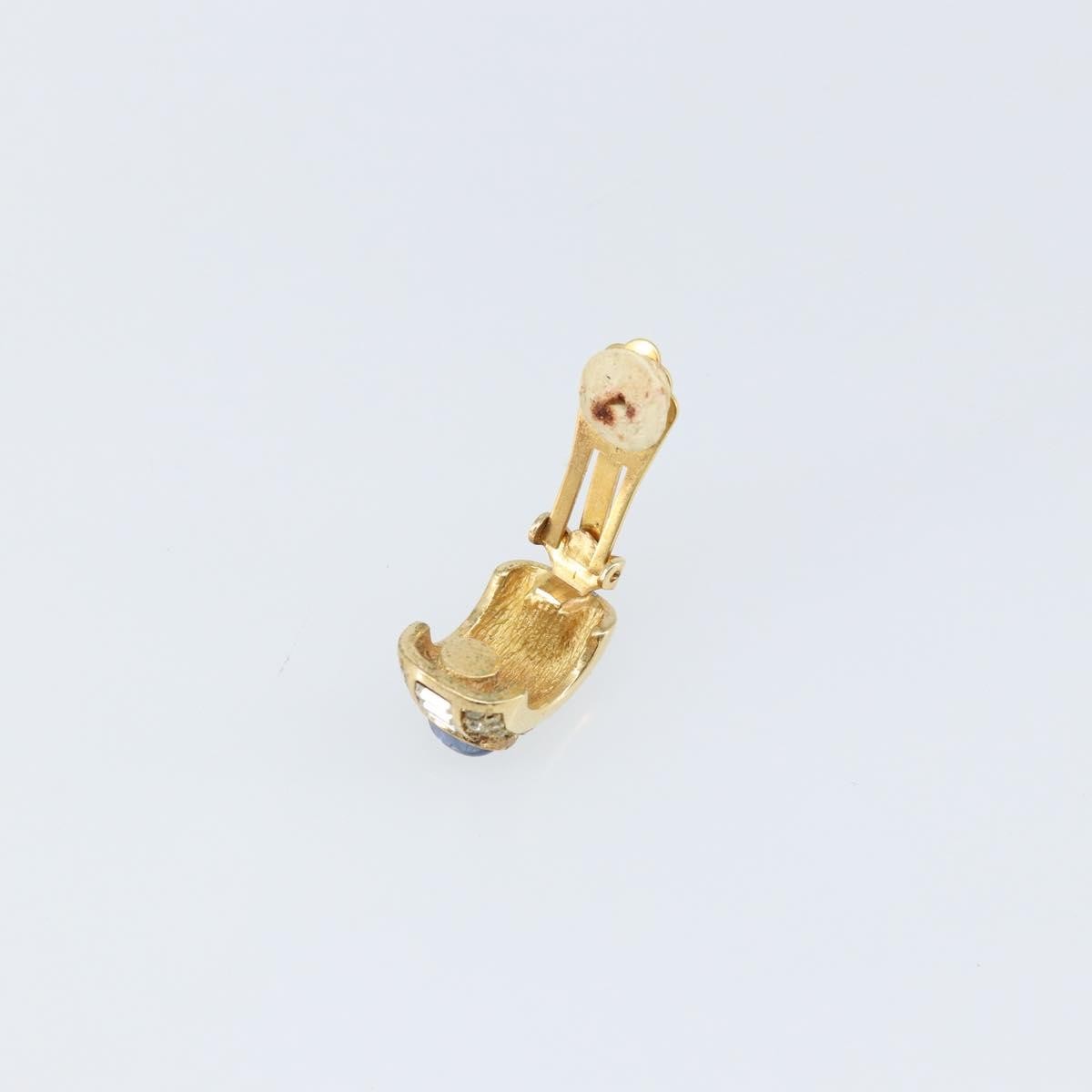 Christian Dior Vintage Clip-On Earrings Metal Gold Metal Earrings Jewelry ()