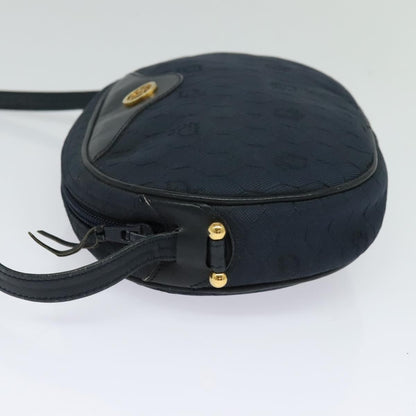 Christian Dior Vintage Honeycomb Shoulder Bag Canvas Navy Canvas Bag ()