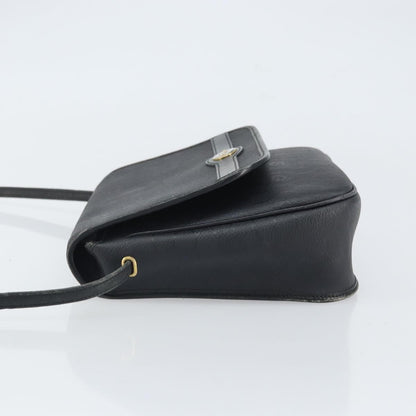 Christian Dior Vintage Honeycomb Shoulder Bag Canvas And Leather Black Canvas Shoulder Bag Bag ()