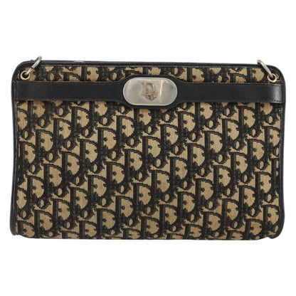Christian Dior Vintage Trotter Shoulder Bag Canvas Navy Canvas Shoulder Bag Bag ()