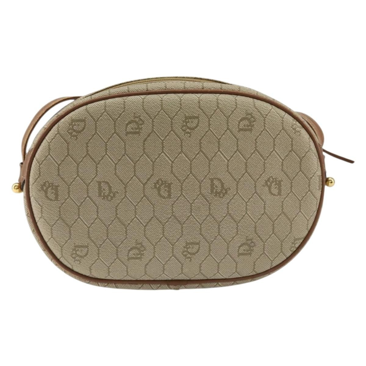 Christian Dior Vintage Honeycomb Shoulder Bag Canvas Beige Canvas Shoulder Bag Bag ()