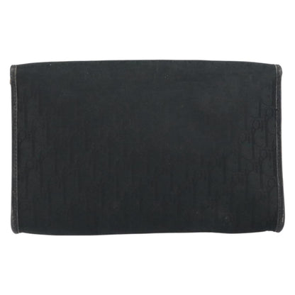 Christian Dior Vintage Chain Flap Shoulder Bag Diorissimo Canvas Black Canvas Shoulder Bag Bag ()