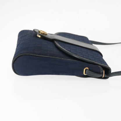 Christian Dior Vintage Trotter Shoulder Bag Canvas Navy Canvas Shoulder Bag Bag ()
