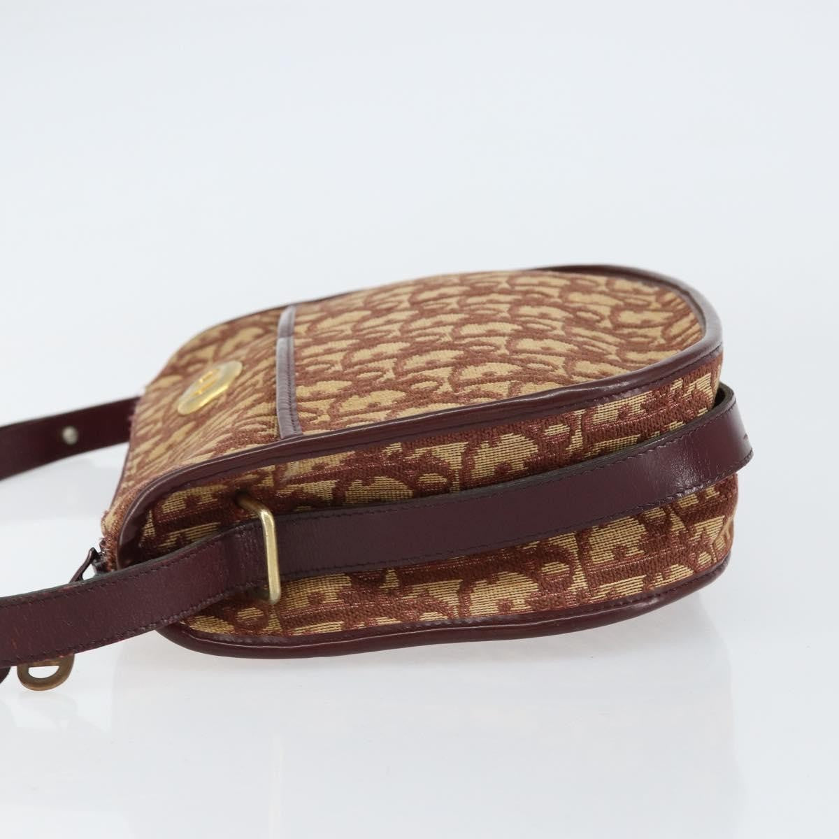 Christian Dior Vintage Trotter Shoulder Bag Canvas Beige Canvas Shoulder Bag Bag ()
