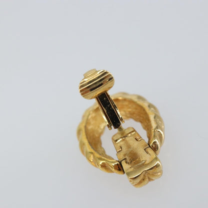 Christian Dior Vintage Clip-On Earrings Metal Gold Gold_Plated Earrings Jewelry ()