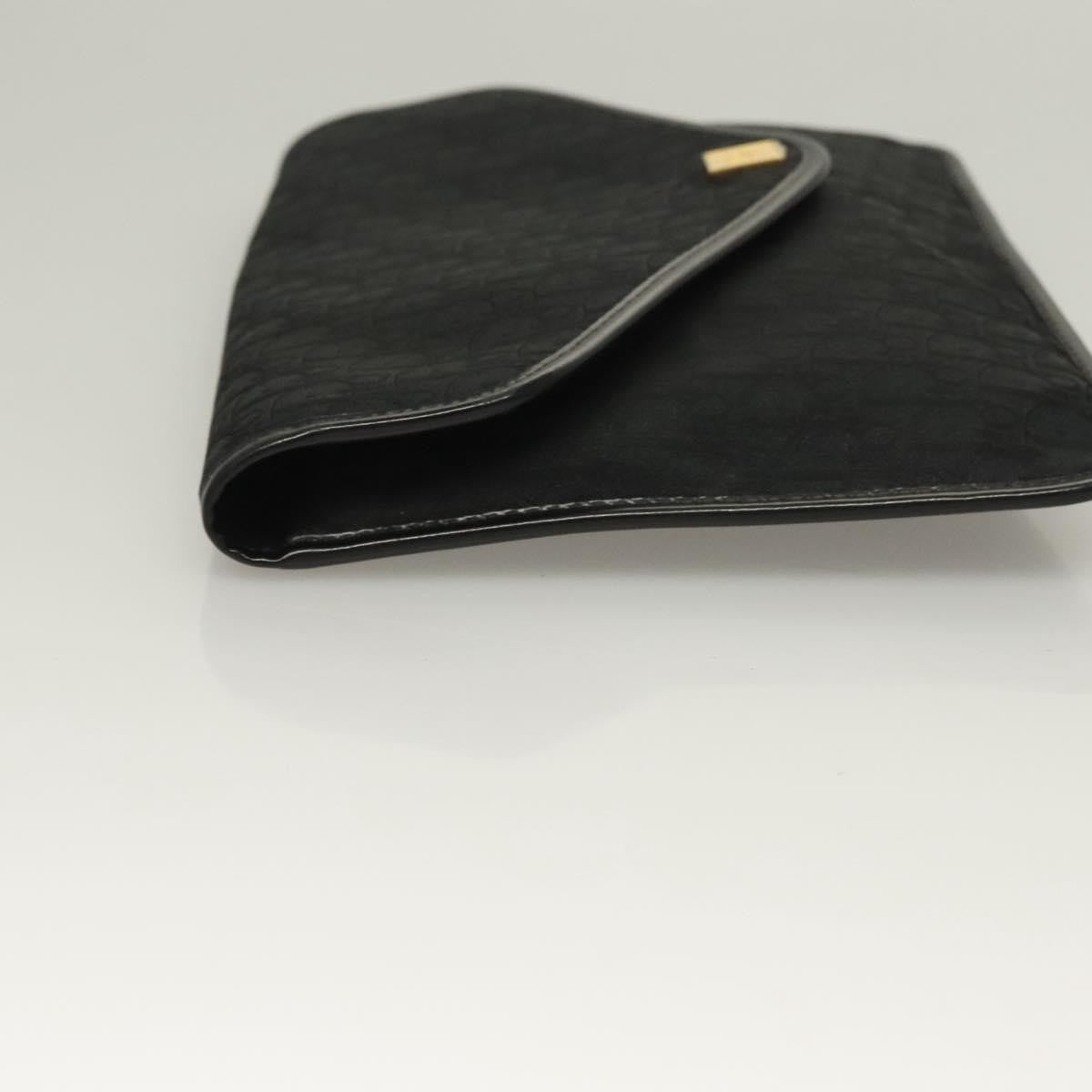 Christian Dior Vintage Trotter Pouch Diorissimo Canvas Black Canvas Clutche & Pouche Bag ()