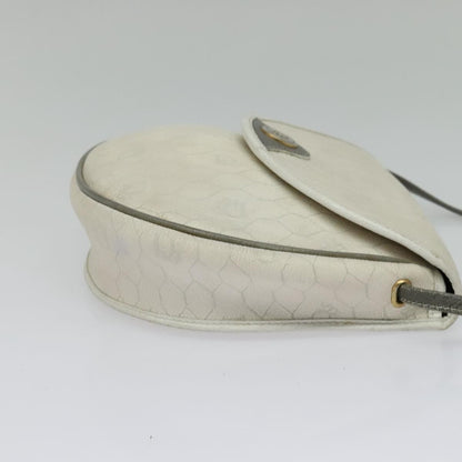 Christian Dior Vintage Honeycomb Shoulder Bag Canvas White Canvas Shoulder Bag Bag ()