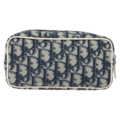 Christian Dior Vintage Trotter Pouch Diorissimo Canvas Navy Canvas Clutche & Pouche Bag ()