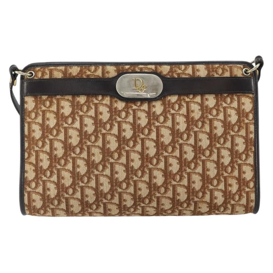 Christian Dior Vintage Trotter Shoulder Bag Canvas Beige Canvas Shoulder Bag Bag ()