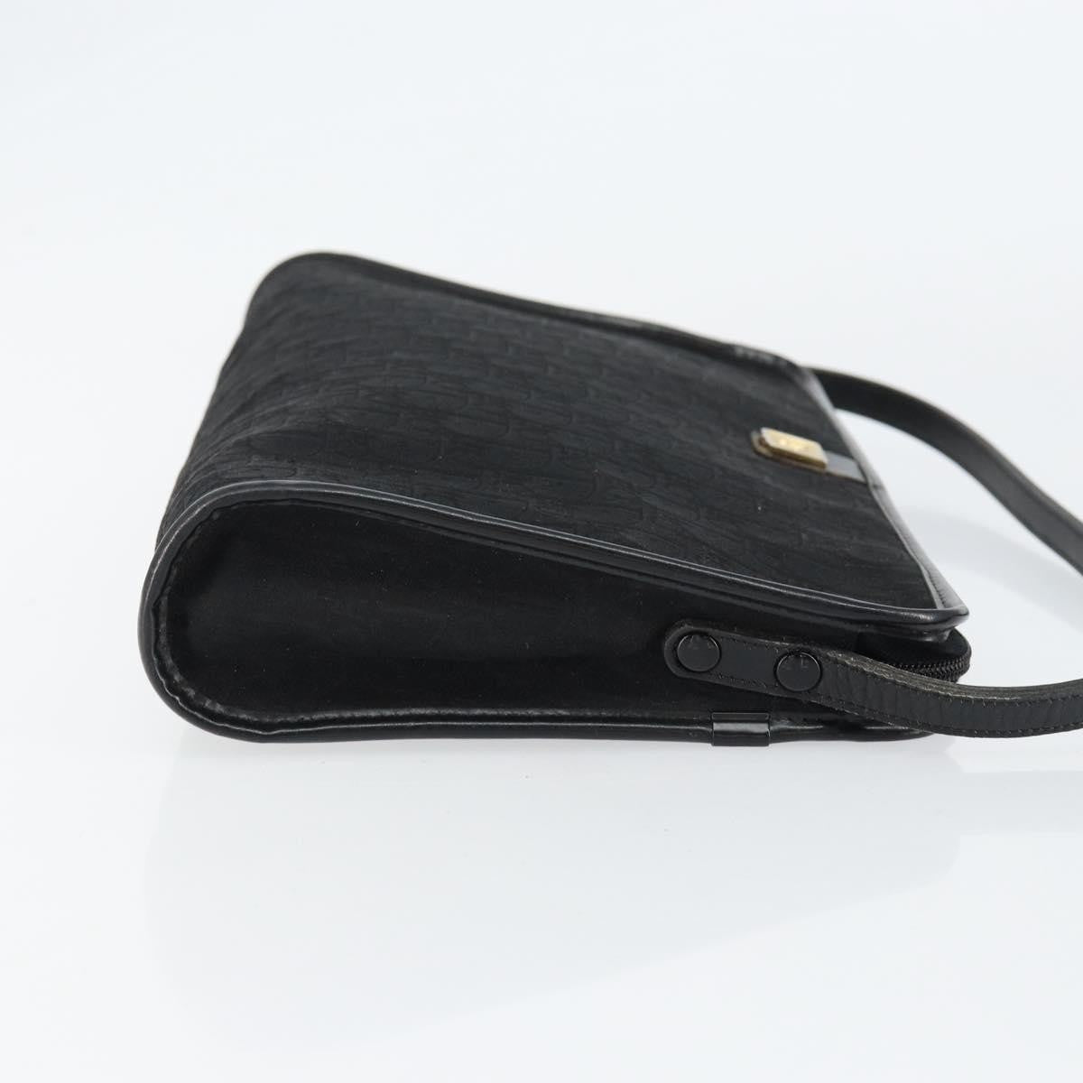 Christian Dior Vintage Trotter Shoulder Bag Canvas Black Canvas Shoulder Bag Bag ()
