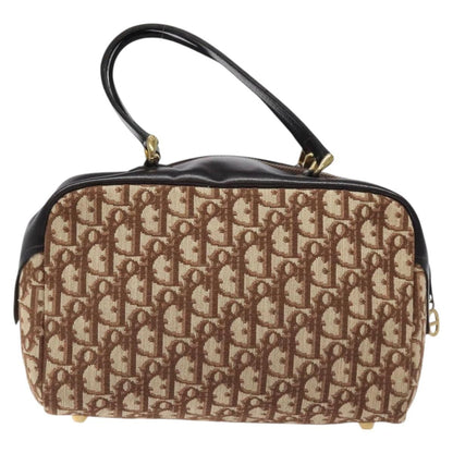 Christian Dior Vintage Trotter Handbag Canvas Beige Canvas Handbag ()