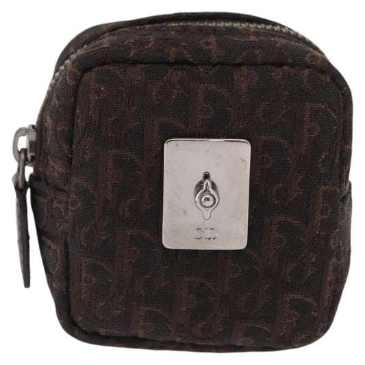 Christian Dior Vintage Trotter Pouch Canvas Brown Canvas Clutche & Pouche Bag ()
