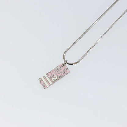 Christian Dior Trotter Pendant Necklace Metal Silver Metal Jewelry ()