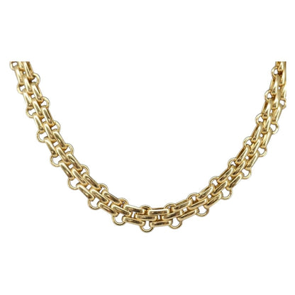 Christian Dior Vintage Cd Clasp Chain Necklace Metal Gold Metal Necklace Jewelry ()