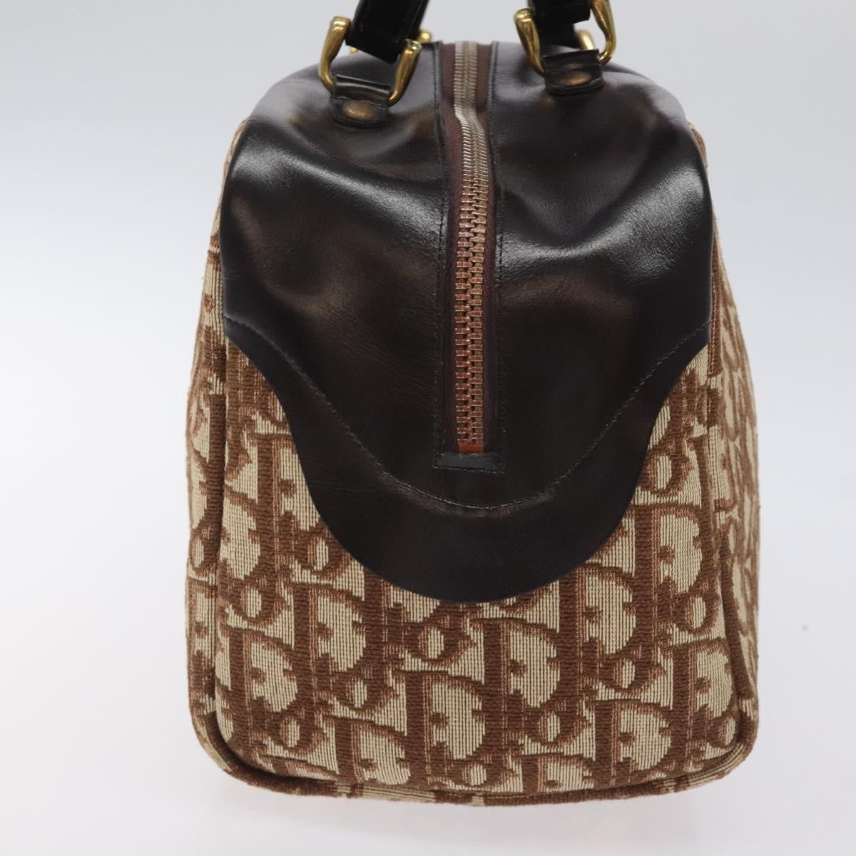 Christian Dior Vintage Trotter Handbag Canvas Beige Canvas Handbag ()