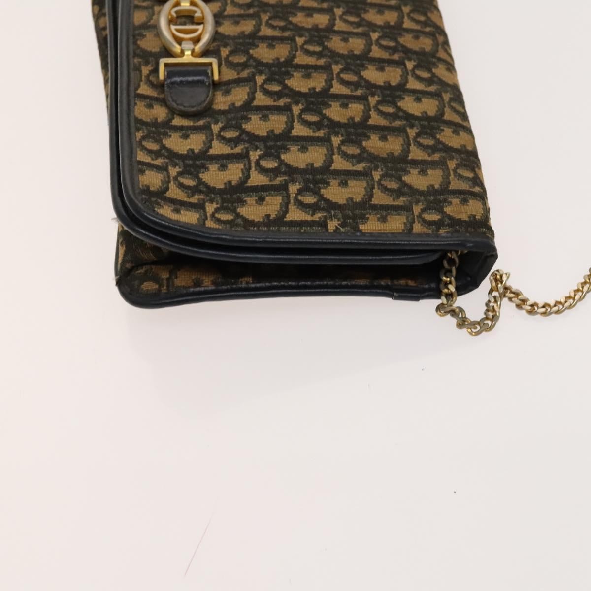 Christian Dior Vintage Trotter Shoulder Bag Canvas Brown Canvas Bag ()