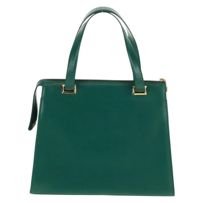 Christian Dior Vintage Handbag Leather Green Leather Handbag ()