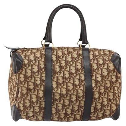 Christian Dior Vintage Trotter Boston Bag Diorissimo Canvas Beige Canvas Travel Bag Bag ()