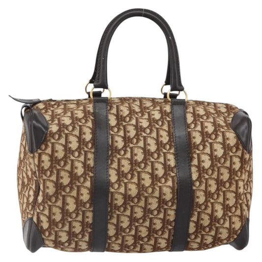 Christian Dior Vintage Trotter Boston Bag Diorissimo Canvas Beige Canvas Travel Bag Bag ()