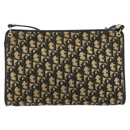 Christian Dior Vintage Trotter Shoulder Bag Canvas Navy Canvas Shoulder Bag Bag ()