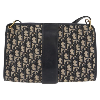 Christian Dior Vintage Cd Trotter Shoulder Bag Canvas Navy Canvas Shoulder Bag Bag ()