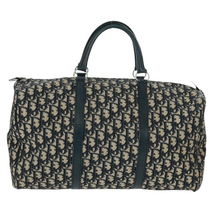 Christian Dior Vintage Trotter Boston Bag Diorissimo Canvas Navy Canvas Travel Bag Bag ()