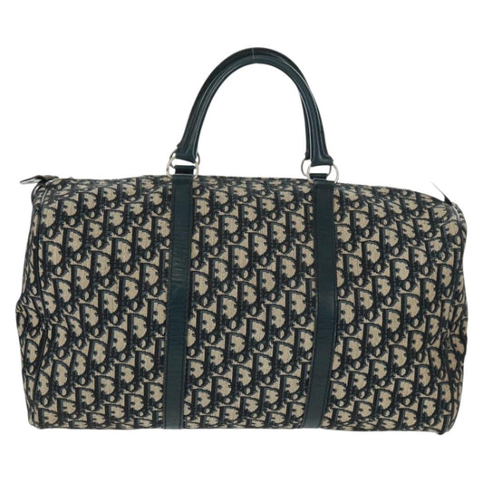 Christian Dior Vintage Trotter Boston Bag Diorissimo Canvas Navy Canvas Travel Bag Bag ()