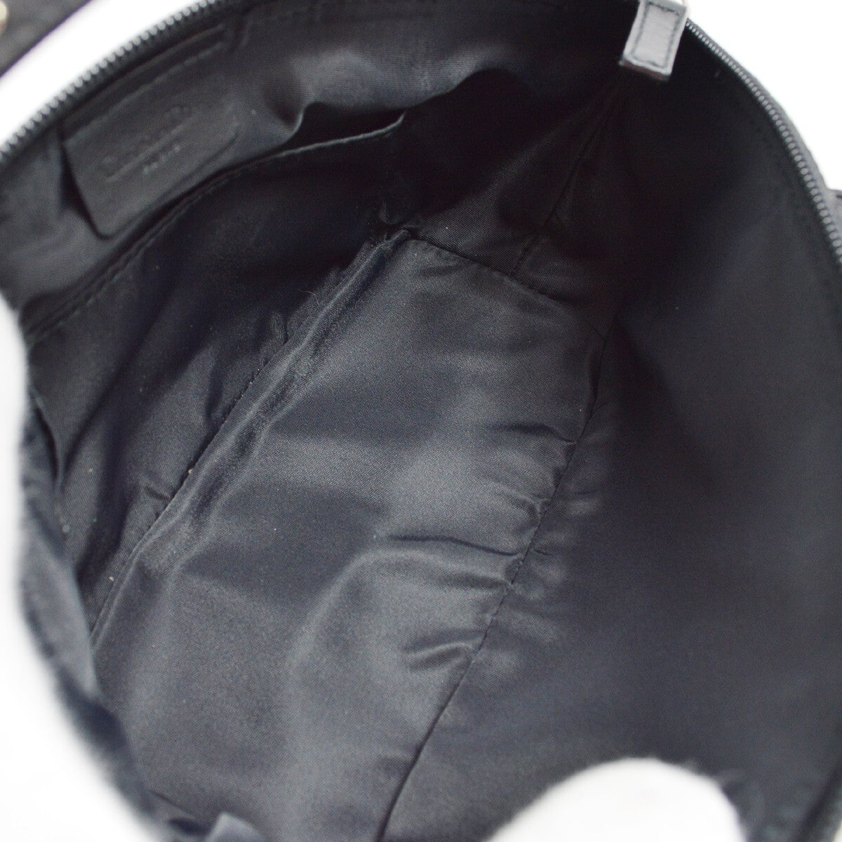 Christian Dior Vintage Trotter Handbag Canvas Black Canvas Handbag ()