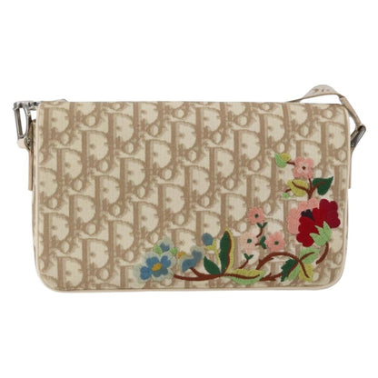 Christian Dior Trotter Shoulder Bag Canvas Beige Canvas Shoulder Bag Bag ()
