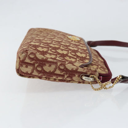 Christian Dior Vintage Cd Trotter Shoulder Bag Canvas Red Canvas Shoulder Bag Bag ()