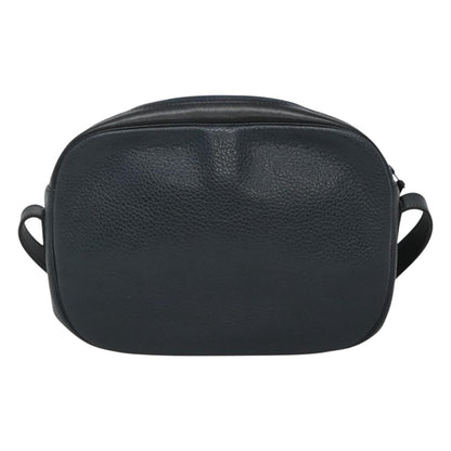 Christian Dior Vintage Flap Crossbody Bag Leather Navy Leather Shoulder Bag Bag ()