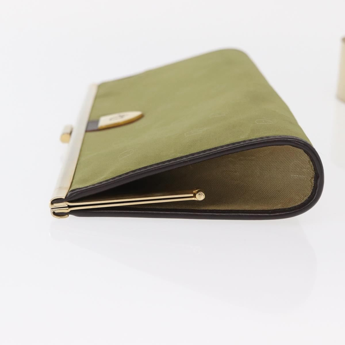 Christian Dior Trotter Pouch Canvas Green Canvas Clutche & Pouche Bag ()