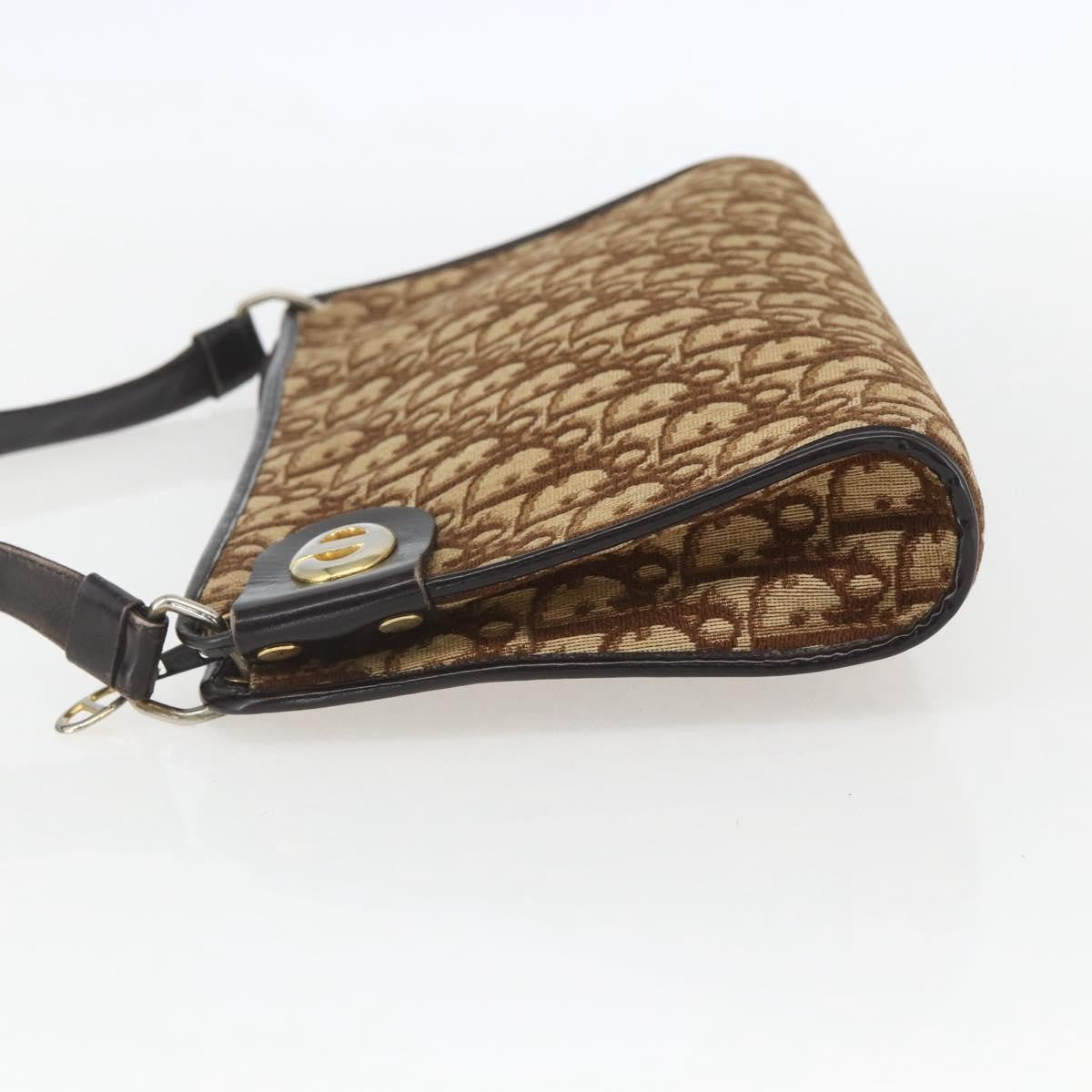 Christian Dior Vintage Cd Trotter Shoulder Bag Canvas Beige Canvas Shoulder Bag Bag ()