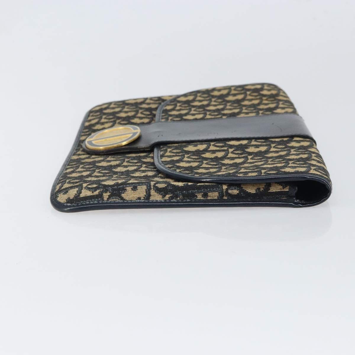 Christian Dior Vintage Trotter Pouch Canvas Navy Canvas Clutche & Pouche Bag ()