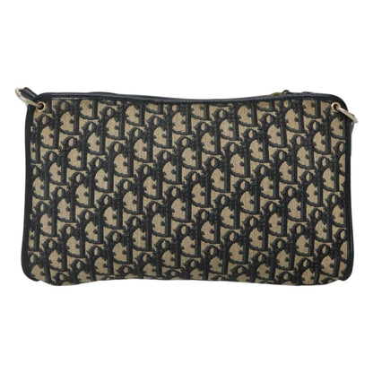 Christian Dior Vintage Cd Trotter Shoulder Bag Canvas Navy Canvas Shoulder Bag Bag ()