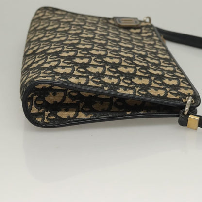 Christian Dior Vintage Trotter Shoulder Bag Canvas Navy Canvas Shoulder Bag Bag ()