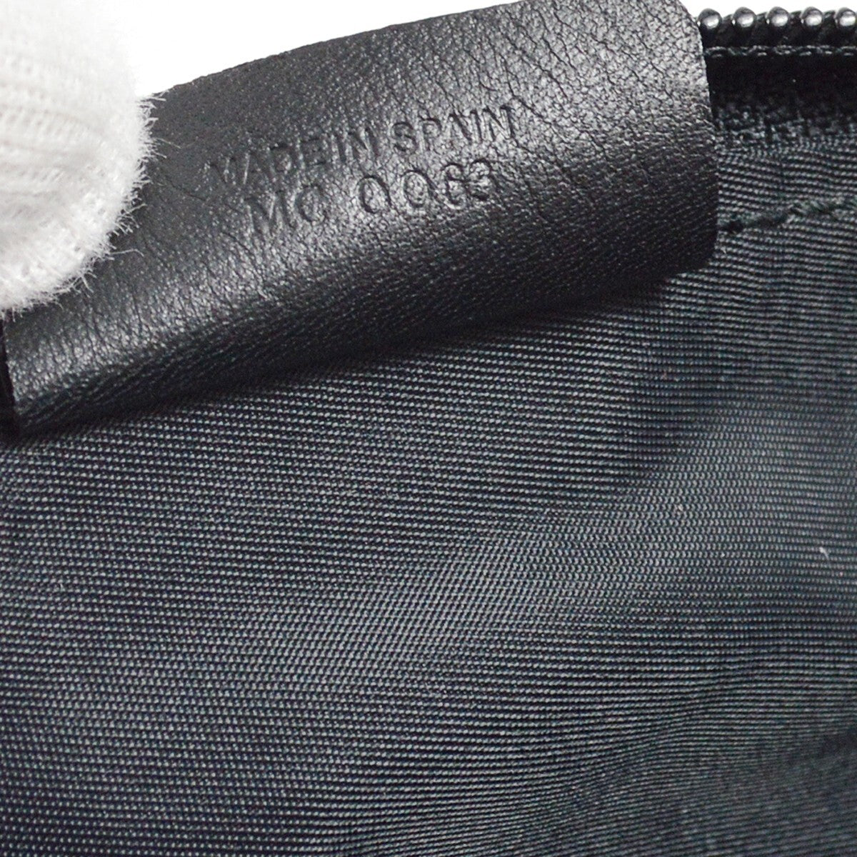Christian Dior Vintage Trotter Handbag Canvas Black Canvas Handbag ()
