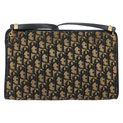 Christian Dior Vintage Trotter Shoulder Bag Canvas Navy Canvas Shoulder Bag Bag ()