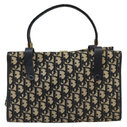 Christian Dior Vintage Trotter Handbag Canvas Navy Canvas Handbag ()