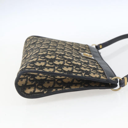 Christian Dior Vintage Trotter Shoulder Bag Canvas Navy Canvas Shoulder Bag Bag ()