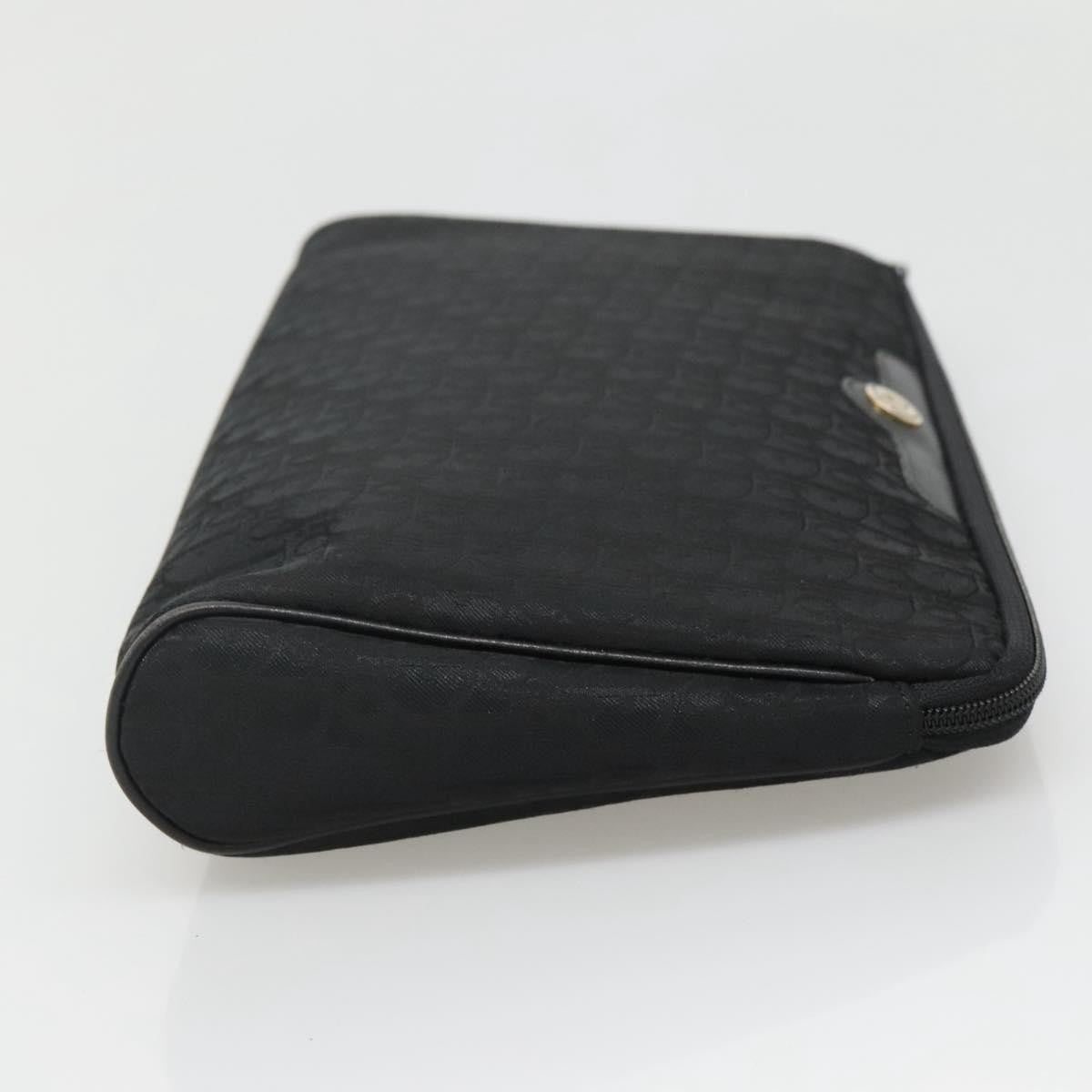 Christian Dior Trotter Pouch Diorissimo Canvas Black Canvas Clutche & Pouche Bag ()