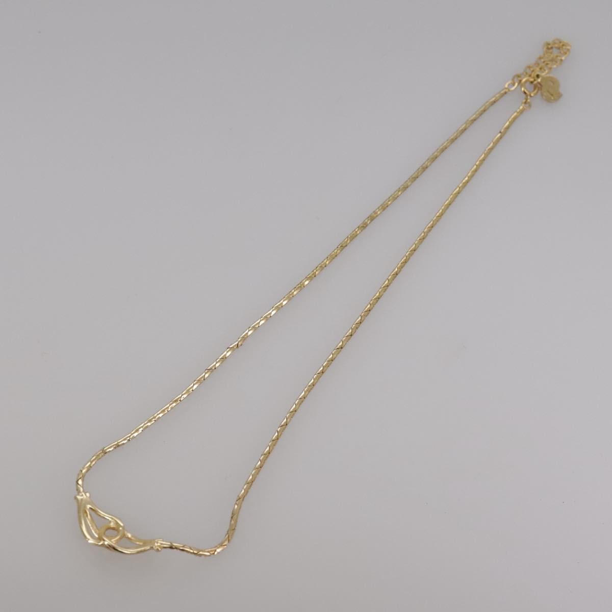 Christian Dior Vintage Cd Jumbo Chain Necklace Metal Gold Metal Necklace Jewelry ()