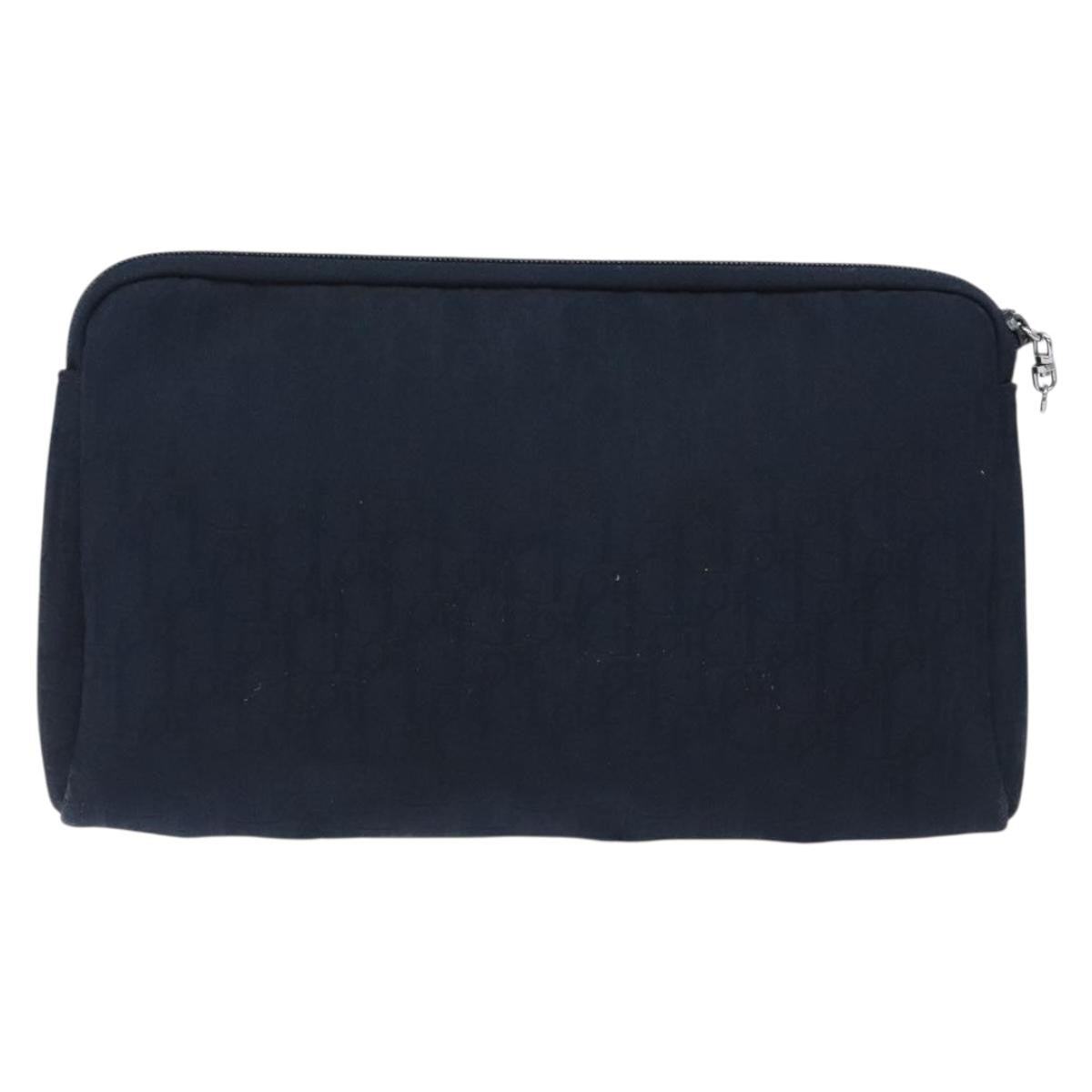 Christian Dior Vintage Trotter Pouch Diorissimo Canvas Navy Canvas Clutche & Pouche Bag ()