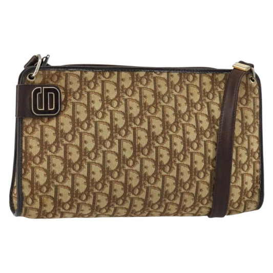 Christian Dior Vintage Trotter Shoulder Bag Canvas Beige Canvas Shoulder Bag Bag ()
