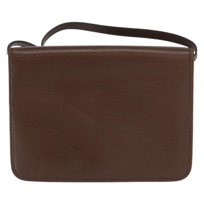 Christian Dior Vintage Shoulder Bag Leather Brown Leather Shoulder Bag Bag ()