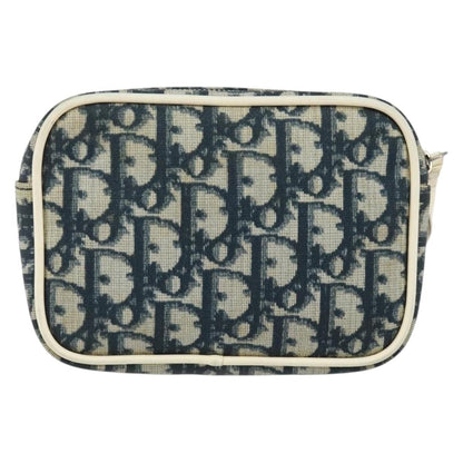Christian Dior Vintage Trotter Pouch Diorissimo Canvas Navy Pvc Clutche & Pouche Bag ()