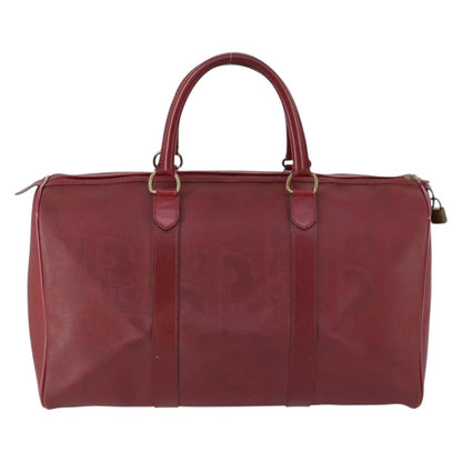 Christian Dior Vintage Trotter Duffle Bag Diorissimo Canvas Red Pvc Travel Bag Bag ()